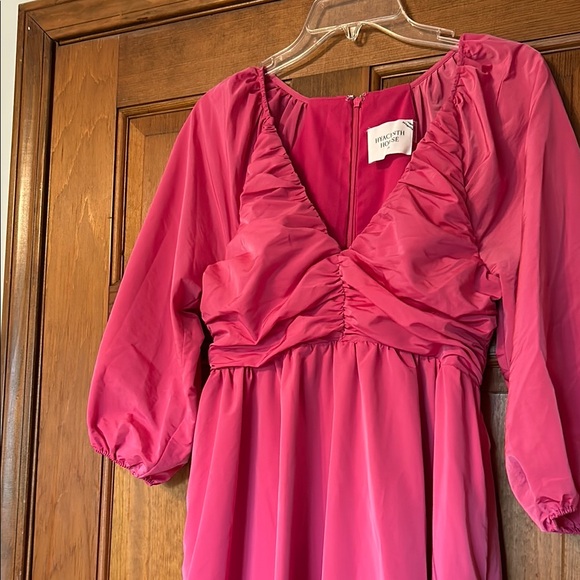 Pink Embellished Ruffled Gown - Picture 9 of 9